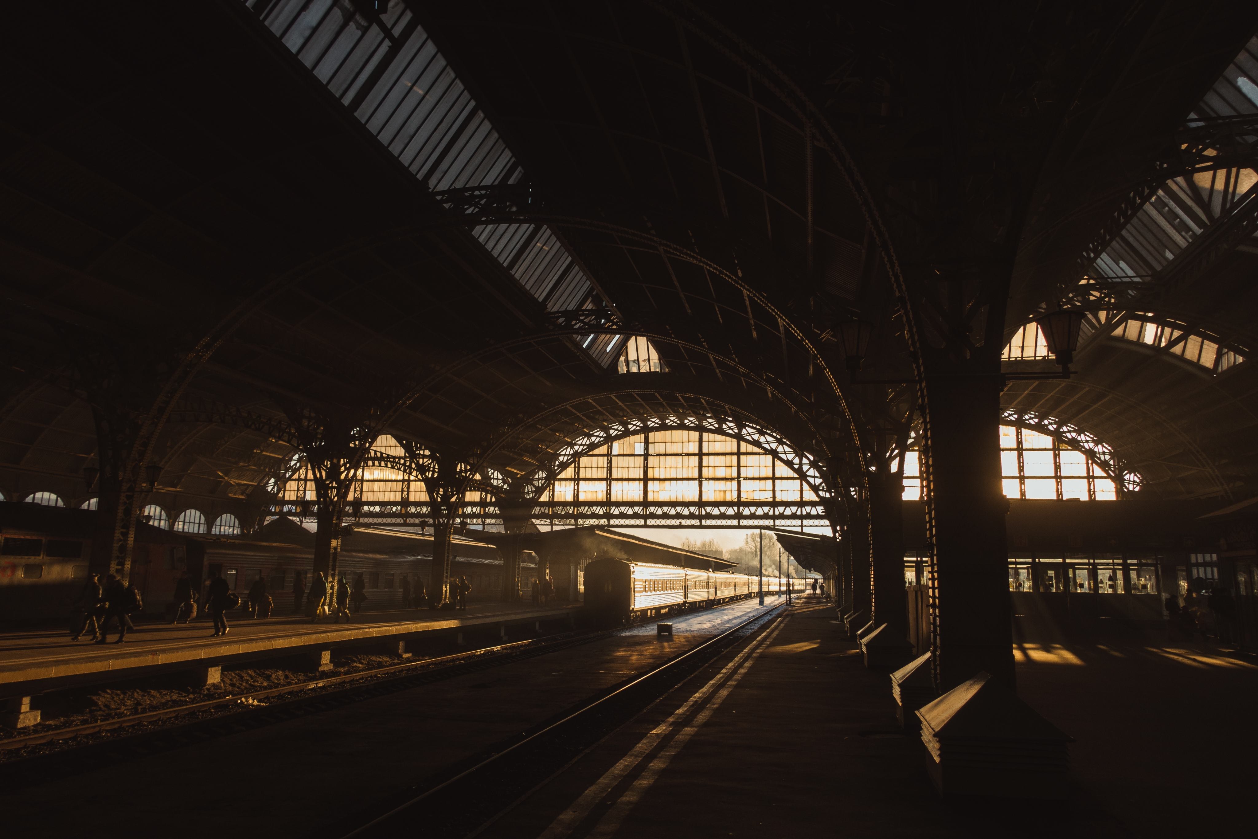 Imagem conceitual inspirada em uma estação ferroviária